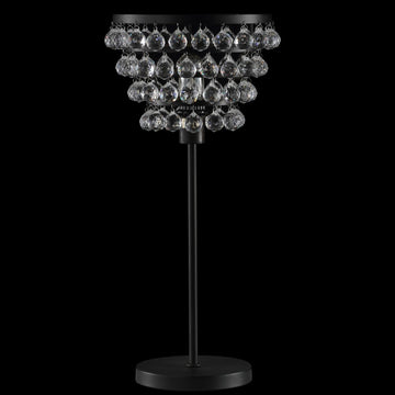 Buckingham 25" Crystal/Metal Table Lamp - JONATHAN Y
